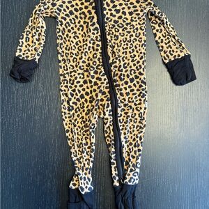 Little Sleepies Cheetah Print Kids Footie